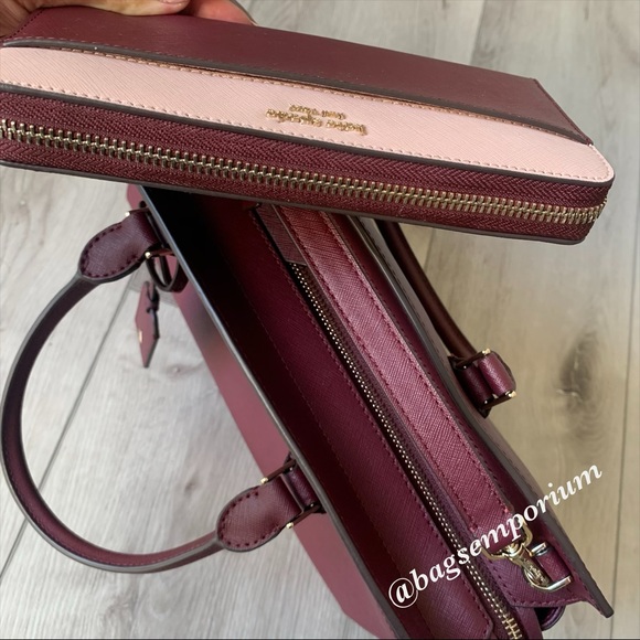 Kate Spade LG Leather Cameron Satchel Wallet Set - Picture 7 of 8